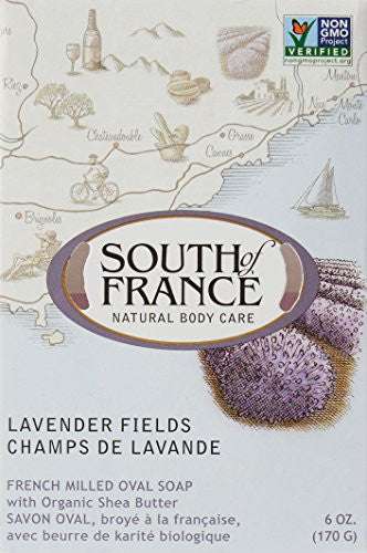 South Of France Lavender Fields bar soap with natural lavender scent and vegan ingredients