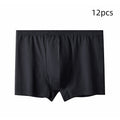Men's High-waisted Pure Cotton Plus Size Loose Deep-crotch Cotton Breathable Boxer Shorts
