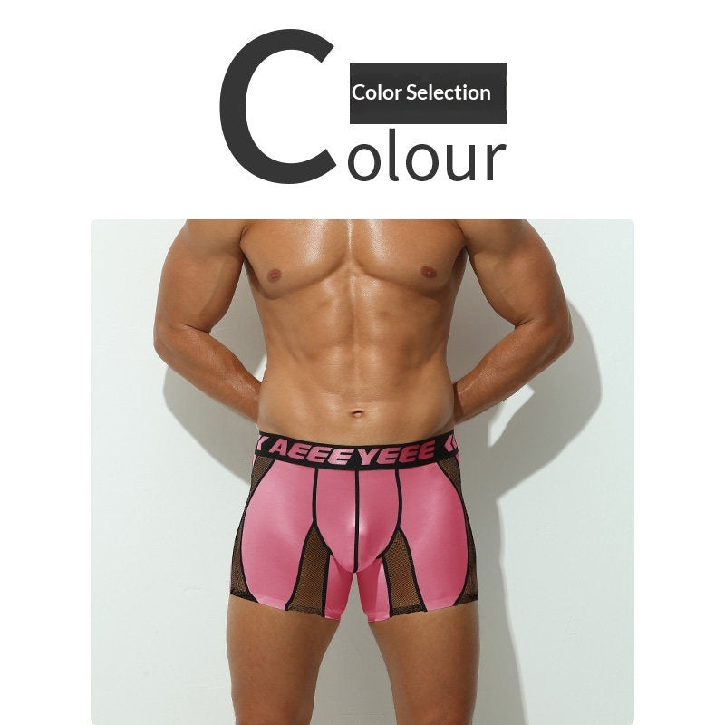 Mens Long Boxer Briefs Chafe-resistant Four-way Stretch Boxer Briefs Chafe-resistant