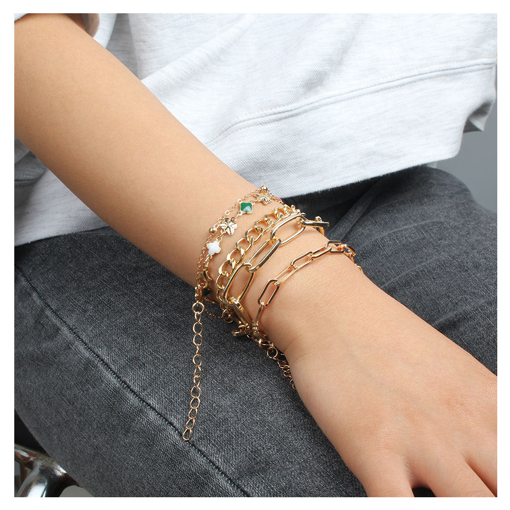 Fashion Ladies Alloy Multilayer Bracelet