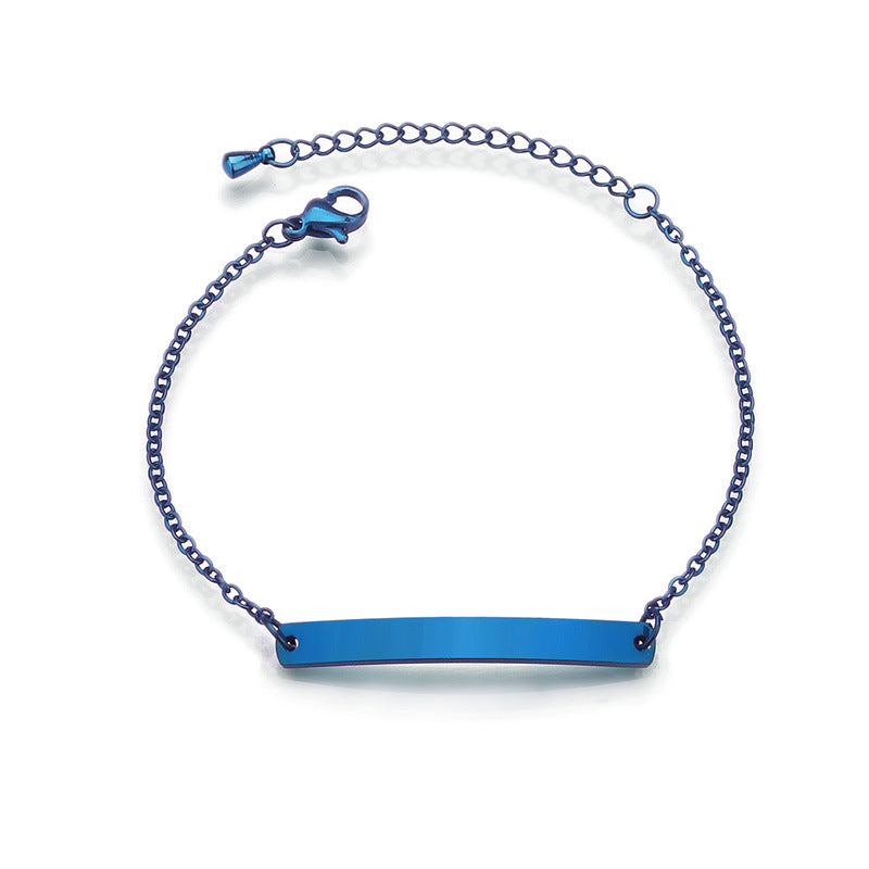 Ladies Bracelet Stainless Steel Bracelet With Lettering Curve