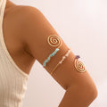 Gravel Ring Beaded Opening Bracelet