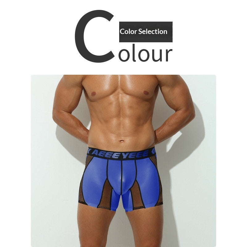 Mens Long Boxer Briefs Chafe-resistant Four-way Stretch Boxer Briefs Chafe-resistant