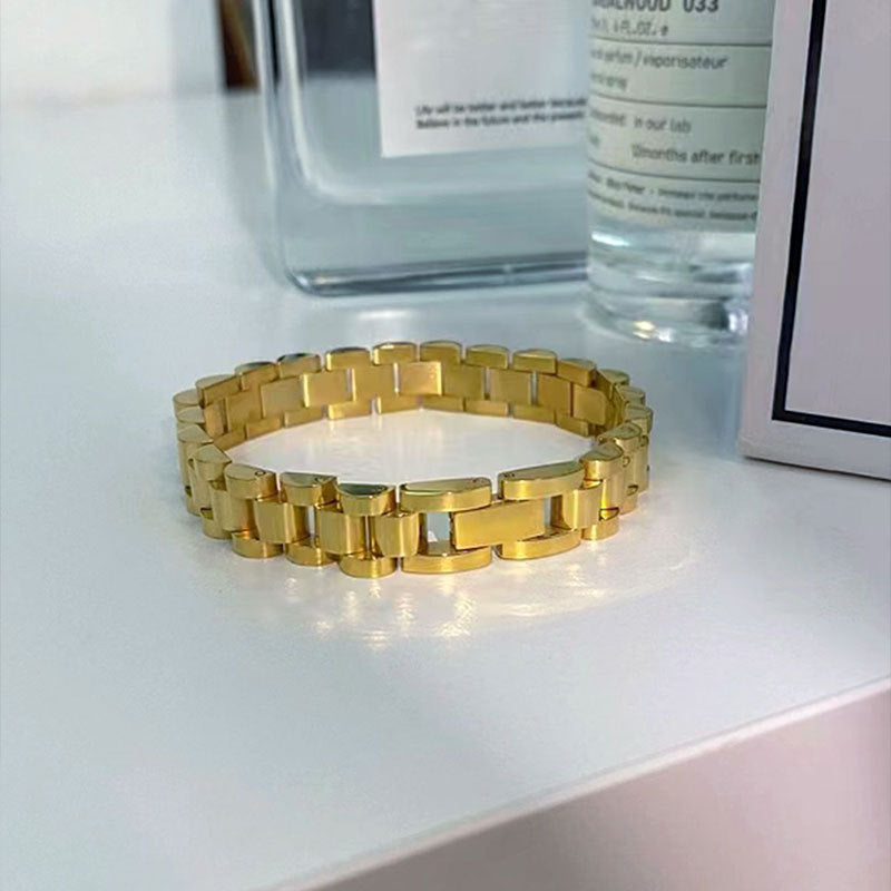 Stainless Steel Bracelet-style Wristband For Men And Women