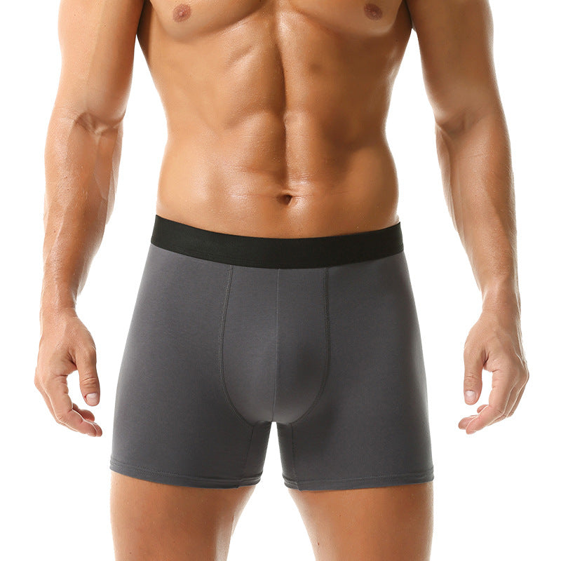 Mens Breathable Cotton Boxer Briefs Plus Size All-Season Intimates