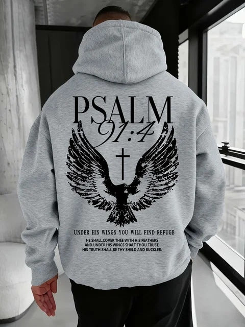Casual Loose-fitting  Hooded Sweatshirt For Warmth