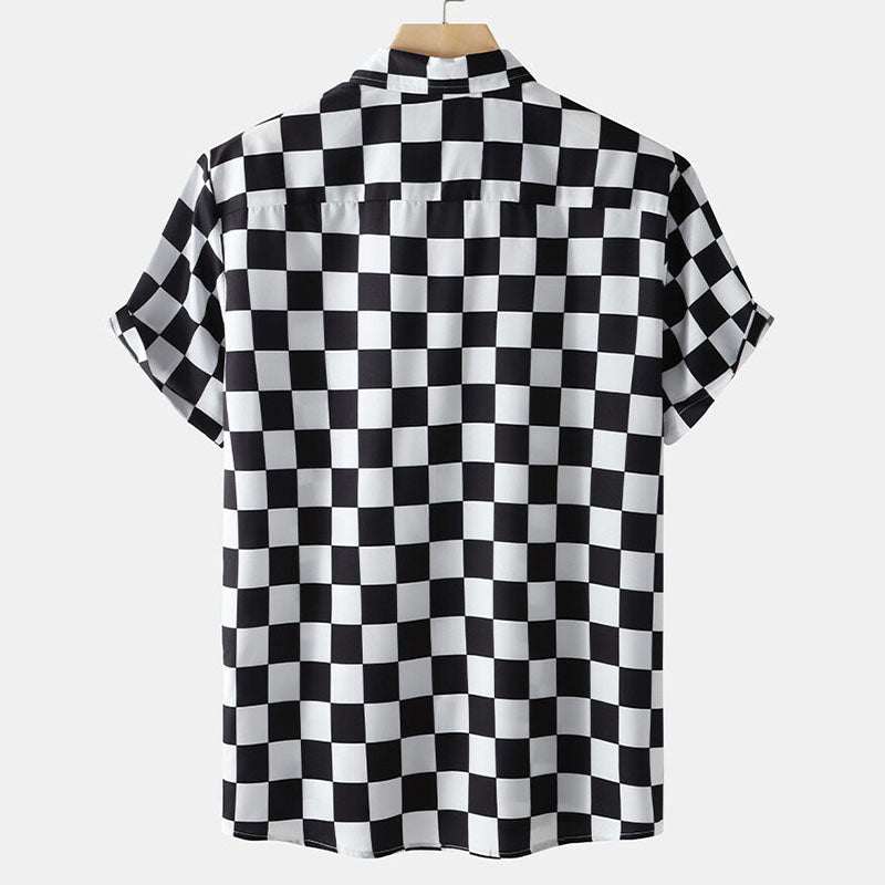 New Short-sleeved Shirt Hawaiian Vacation 3D Printed Casual All-matching Men's Clothing Top