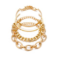 Ladies Vintage Twist Chain Combination Bracelet