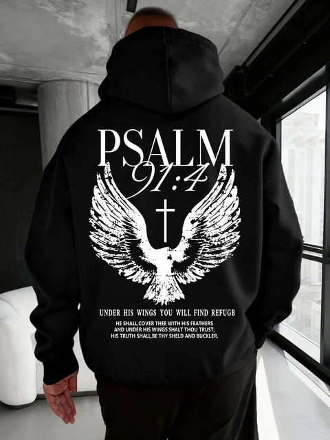 Casual Loose-fitting  Hooded Sweatshirt For Warmth