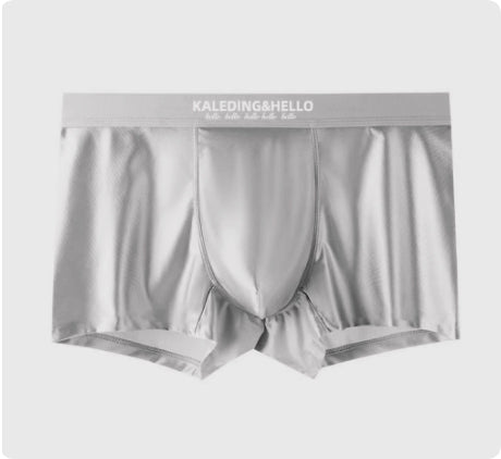 Satin Ice Silk Mens Underwear, Cool And Comfortable Boxer Briefs