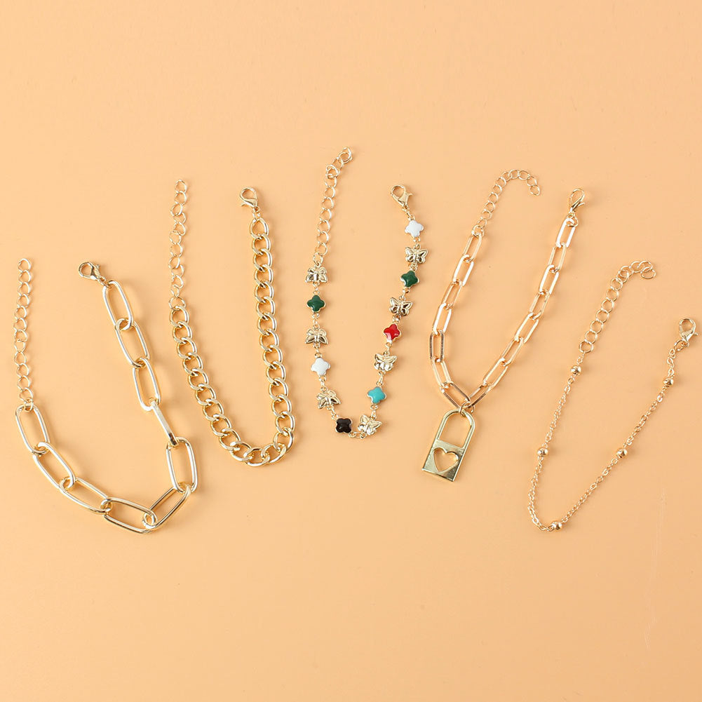 Fashion Ladies Alloy Multilayer Bracelet