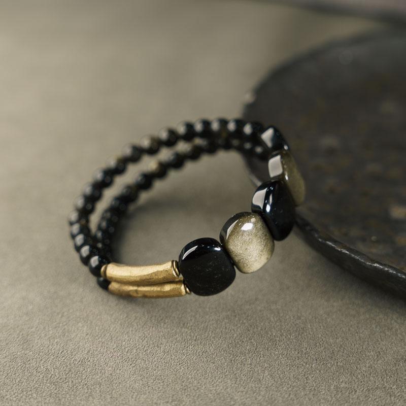Cat's Eye Double-layer Bracelet For Men And Women