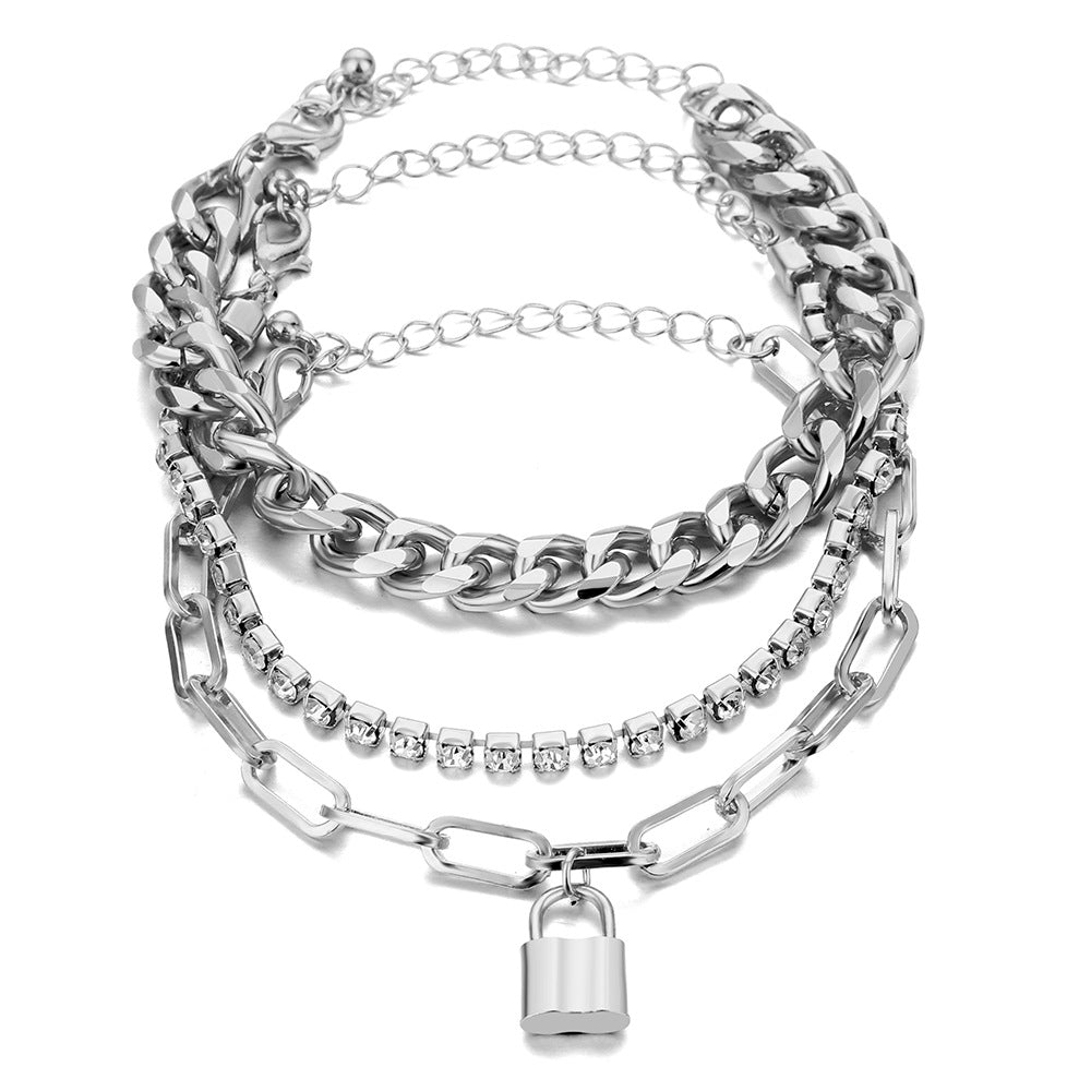 Ladies Vintage Twist Chain Combination Bracelet