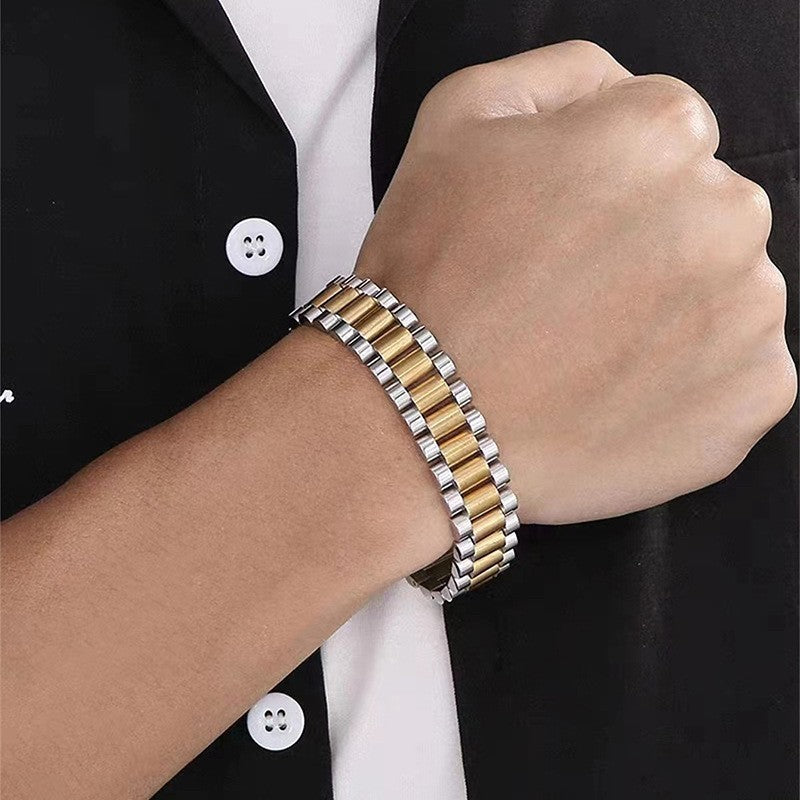 Stainless Steel Bracelet-style Wristband For Men And Women