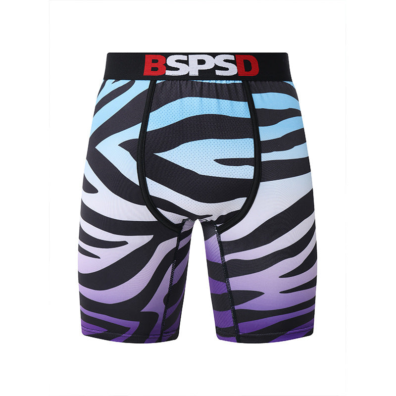 Digital Print Men's Boxer Briefs Casual Personality Shorts