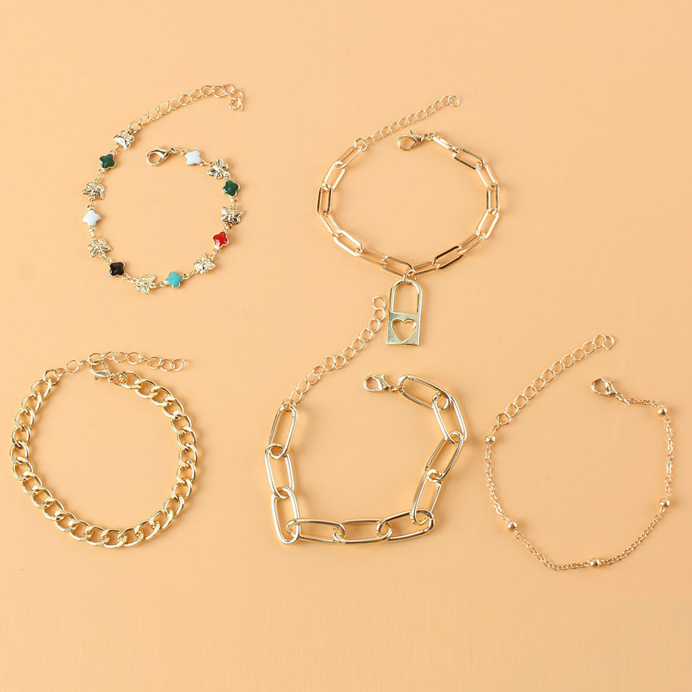 Fashion Ladies Alloy Multilayer Bracelet