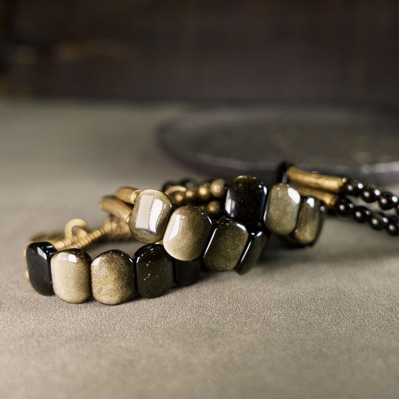Cat's Eye Double-layer Bracelet For Men And Women
