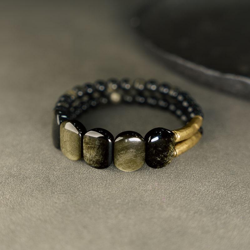 Cat's Eye Double-layer Bracelet For Men And Women
