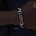 Original Double-sided Casual Wear Brushed Cuban Bracelet For Men