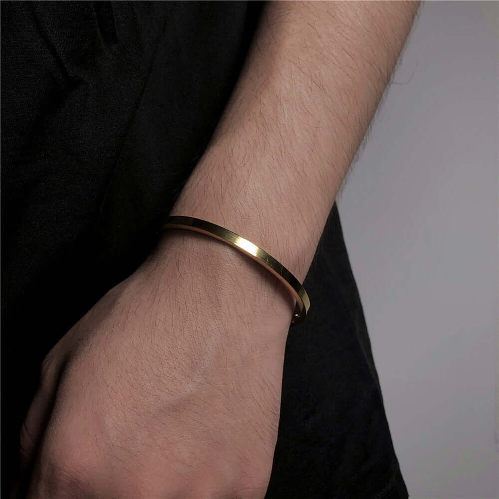 Simple Fashion Personality Glossy Bracelet For Men
