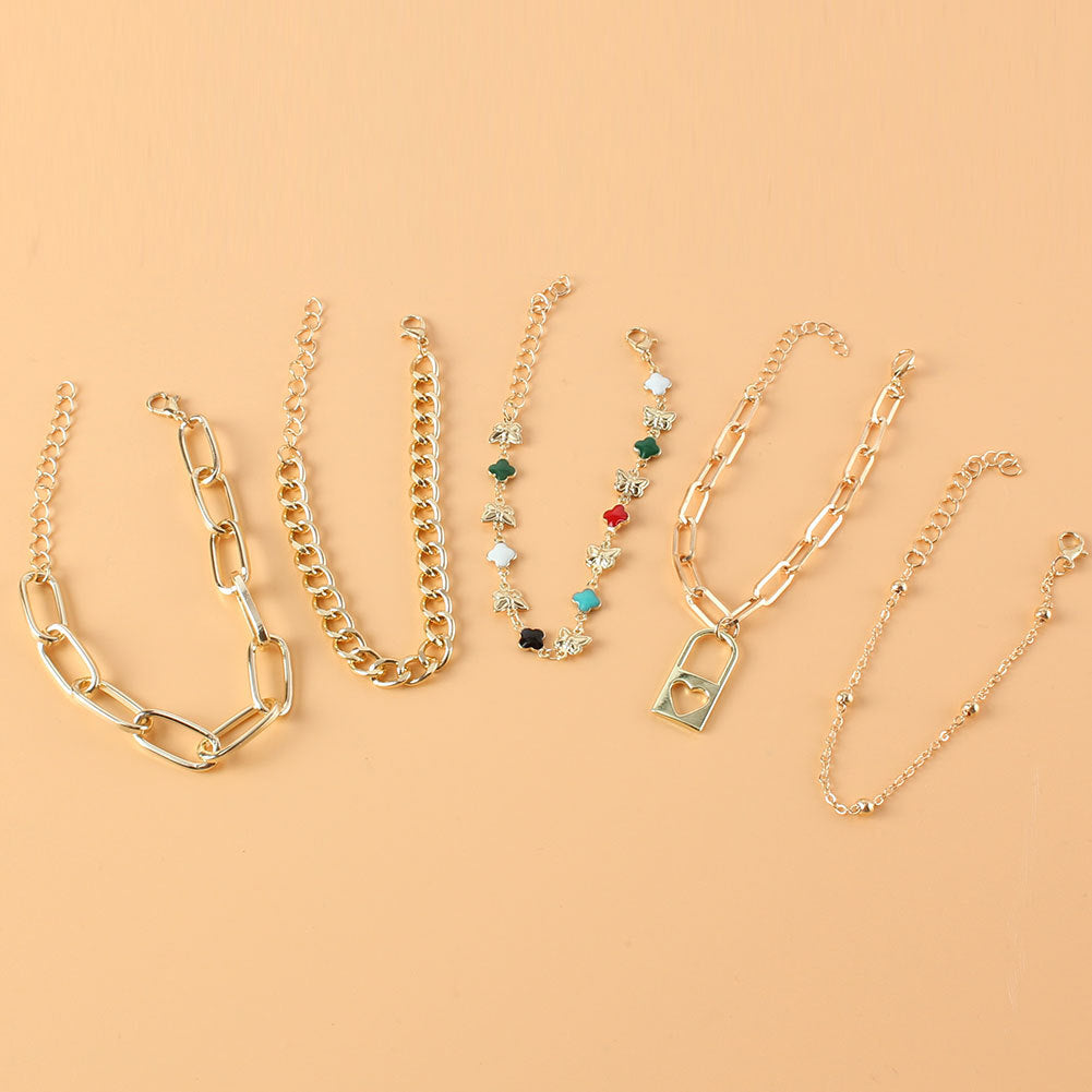Fashion Ladies Alloy Multilayer Bracelet