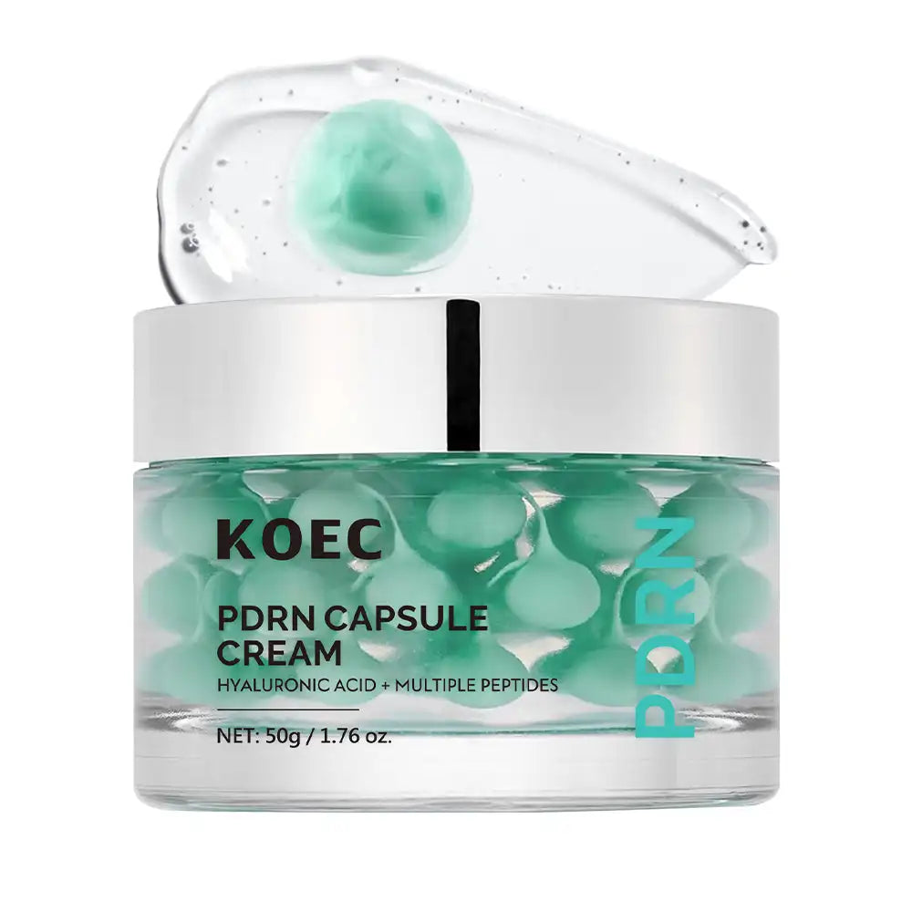 Radiant Glow Skin Cream jar with fresh aloe leaves and water splash showcasing hydration and anti-aging benefits