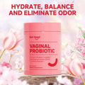 Mood Balance Probiotics bottle for women with benefits and five-star customer review