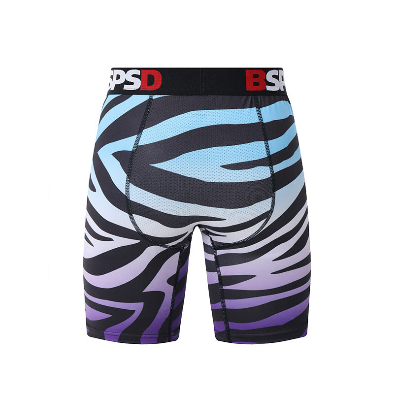 Digital Print Men's Boxer Briefs Casual Personality Shorts