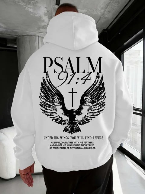 Casual Loose-fitting  Hooded Sweatshirt For Warmth