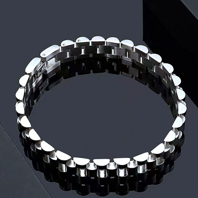 Stainless Steel Bracelet-style Wristband For Men And Women