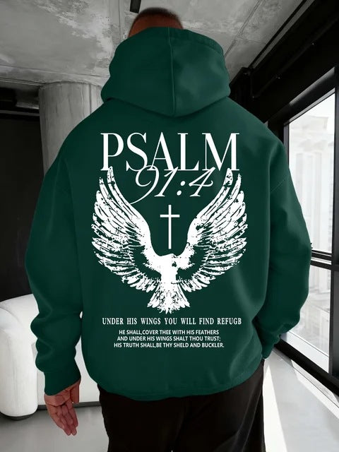 Casual Loose-fitting  Hooded Sweatshirt For Warmth