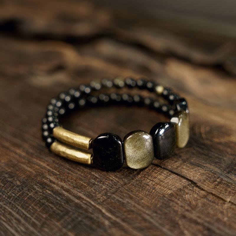 Cat's Eye Double-layer Bracelet For Men And Women