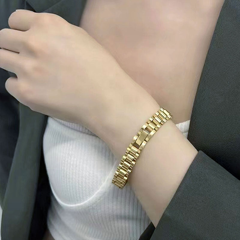 Stainless Steel Bracelet-style Wristband For Men And Women