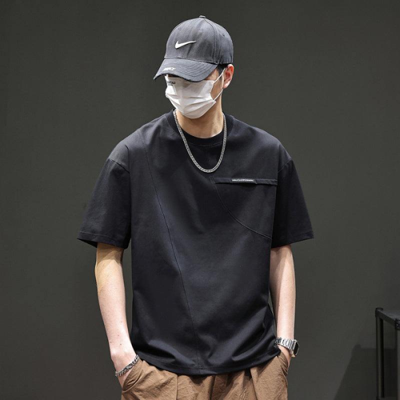 Summer Purple Short Sleeve T-shirt Men