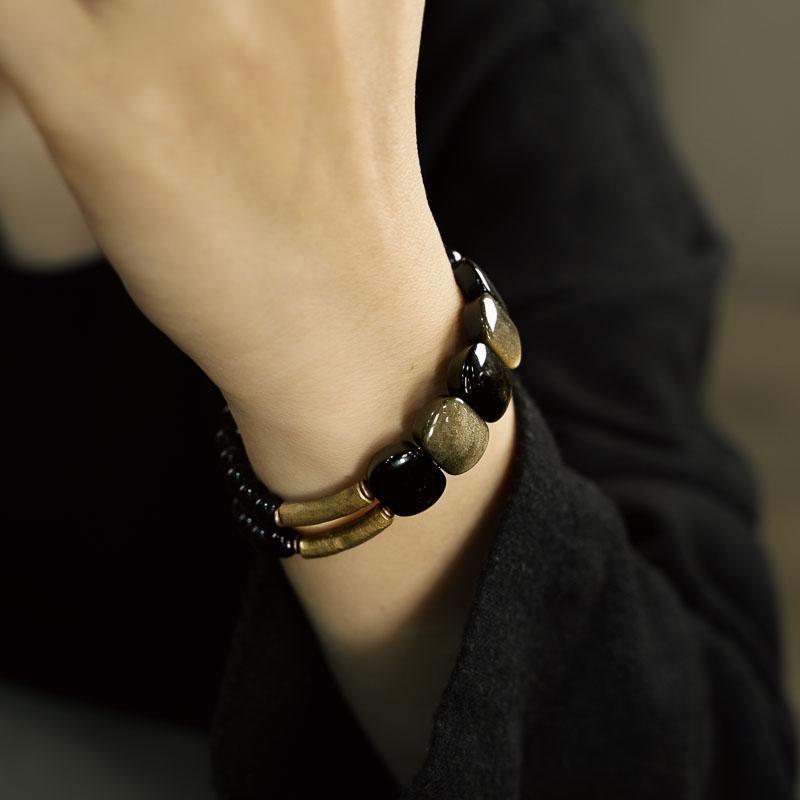 Cat's Eye Double-layer Bracelet For Men And Women