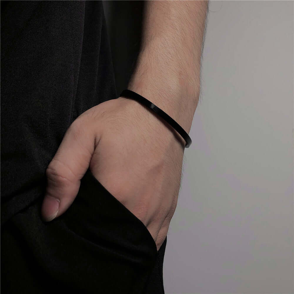 Simple Fashion Personality Glossy Bracelet For Men