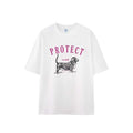 Dog Pulp-pulling Printed T-shirt Loose Animal Short-sleeved T-shirt Men