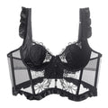 Lace Stitching Underwear Vest Style Fishbone Women
