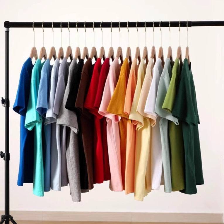 Heavy 280g Pure Cotton Short-sleeved T-shirt For Men